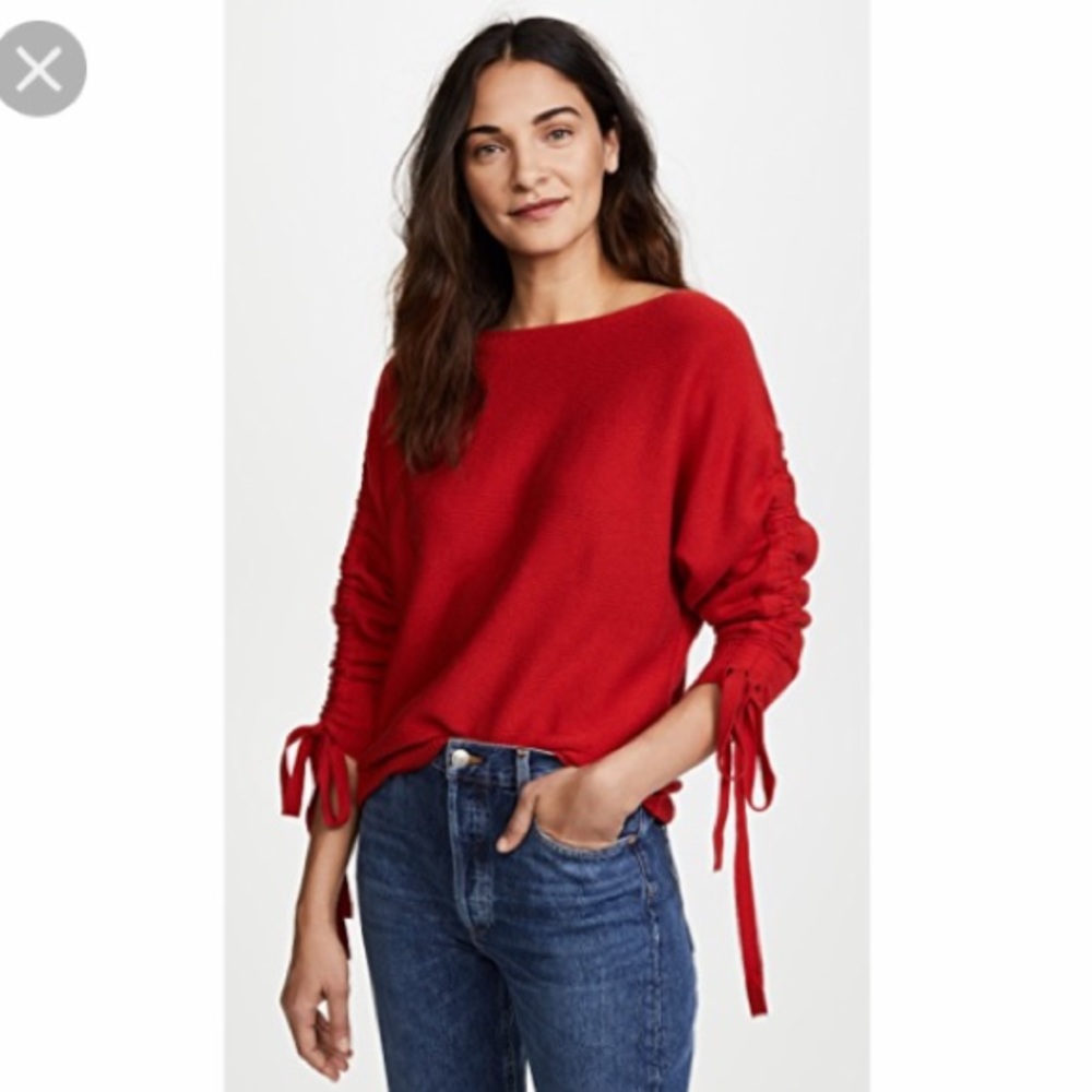 Joie NWT Dannee Red Cashmere/Wool Sweater